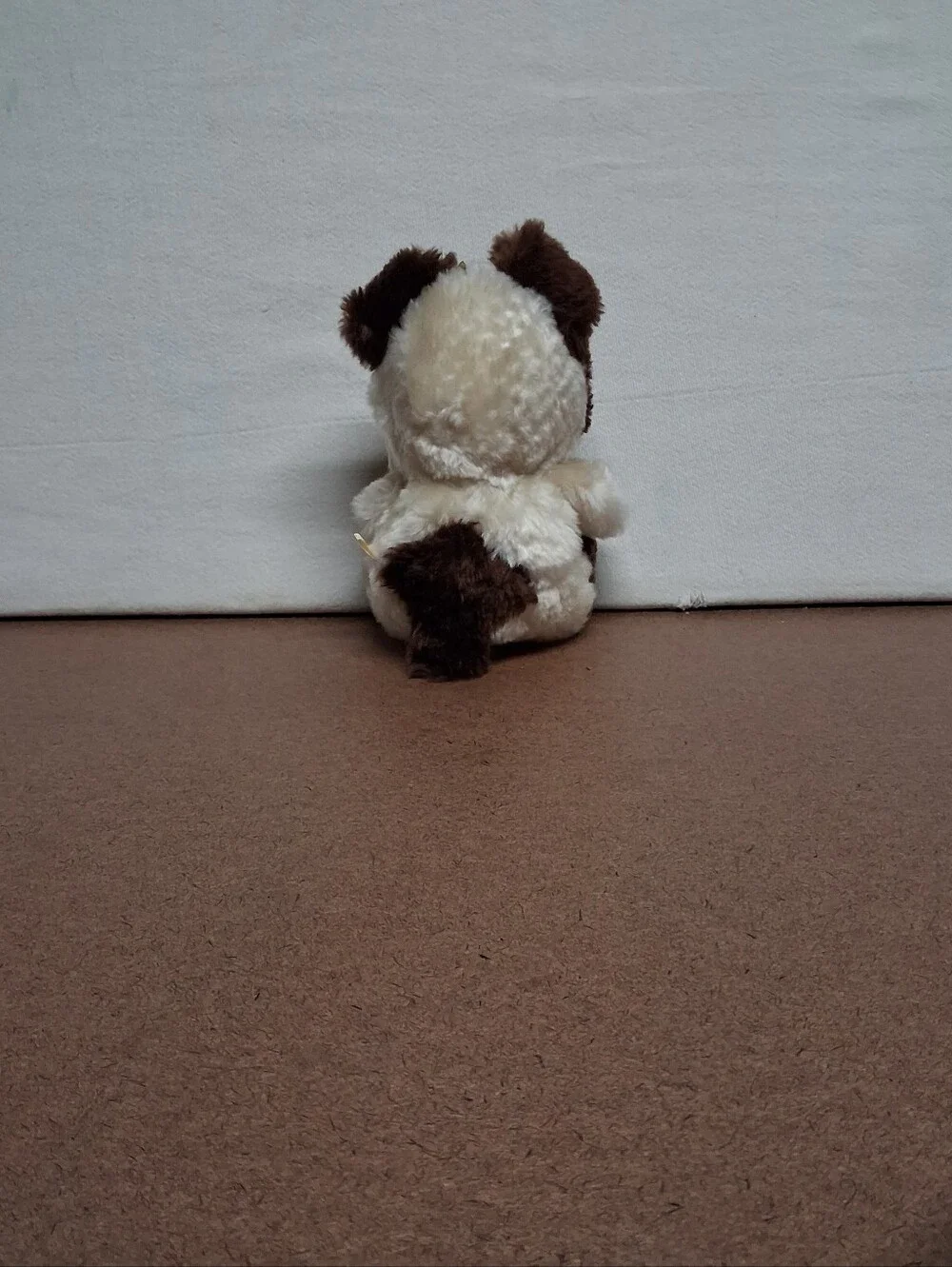 Plush Small Pet Toy Ornemental - Cream and Brown